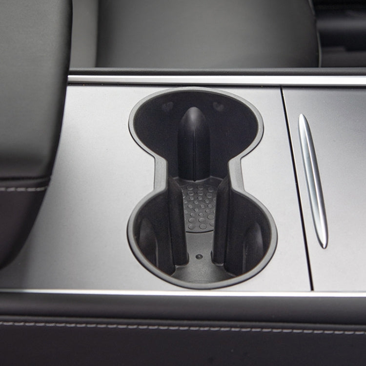 SHUNWEI SD-1054 Car Water Cup Holder for Tesla Model 3 / Y 2021-2022, SD-1054 (Black), SD-1054 (Grey)