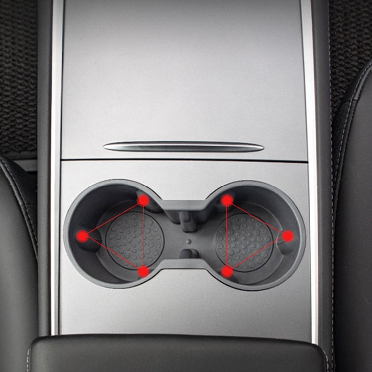SHUNWEI SD-1054 Car Water Cup Holder for Tesla Model 3 / Y 2021-2022(Grey)