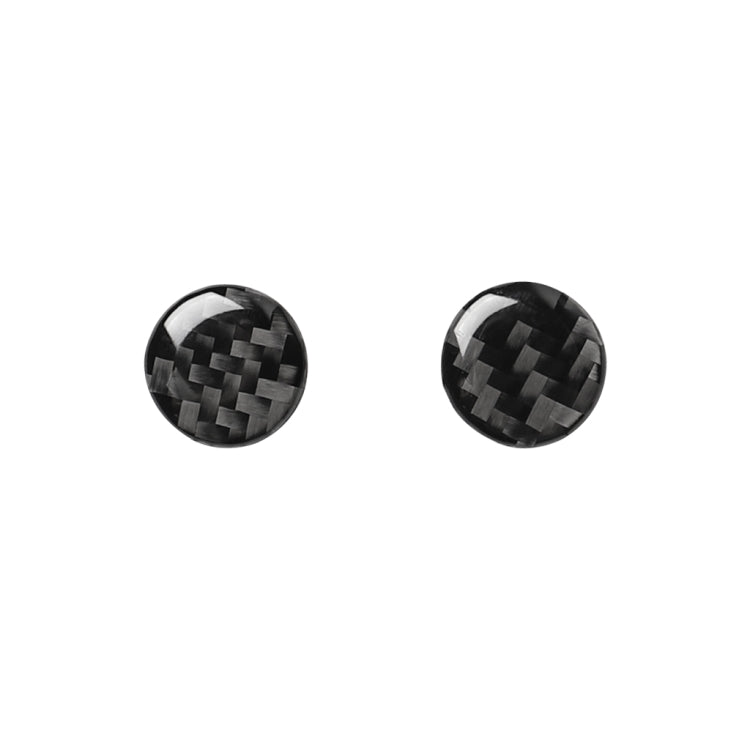 Car Carbon Fiber Air Conditioning Button Decorative Sticker for Audi A6 S6 C7 A7 S7 4G8 2012-2018, Left and Right Drive Universal, Air Conditioning Button