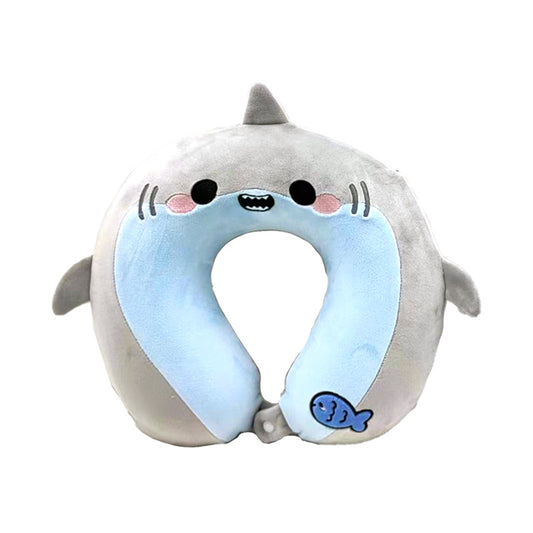 Relaxeazzz Plush Kids Memory Foam Travel Pillow - Adoramals Archie the Shark