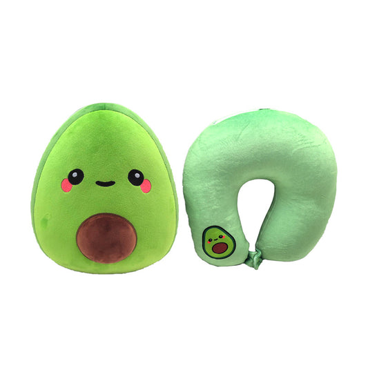 2-in-1 Swapseazzz Travel Pillow and Plush Toy - Foodiemals Pedro the Avocado