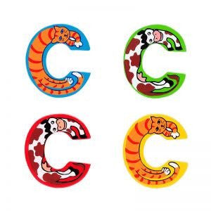 Lanka Kade Wooden Letters for Children's Bedroom Doors