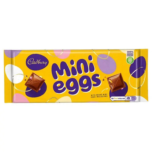 Cadbury Mini Eggs Large Chocolate Bar 360g (Case of 14)