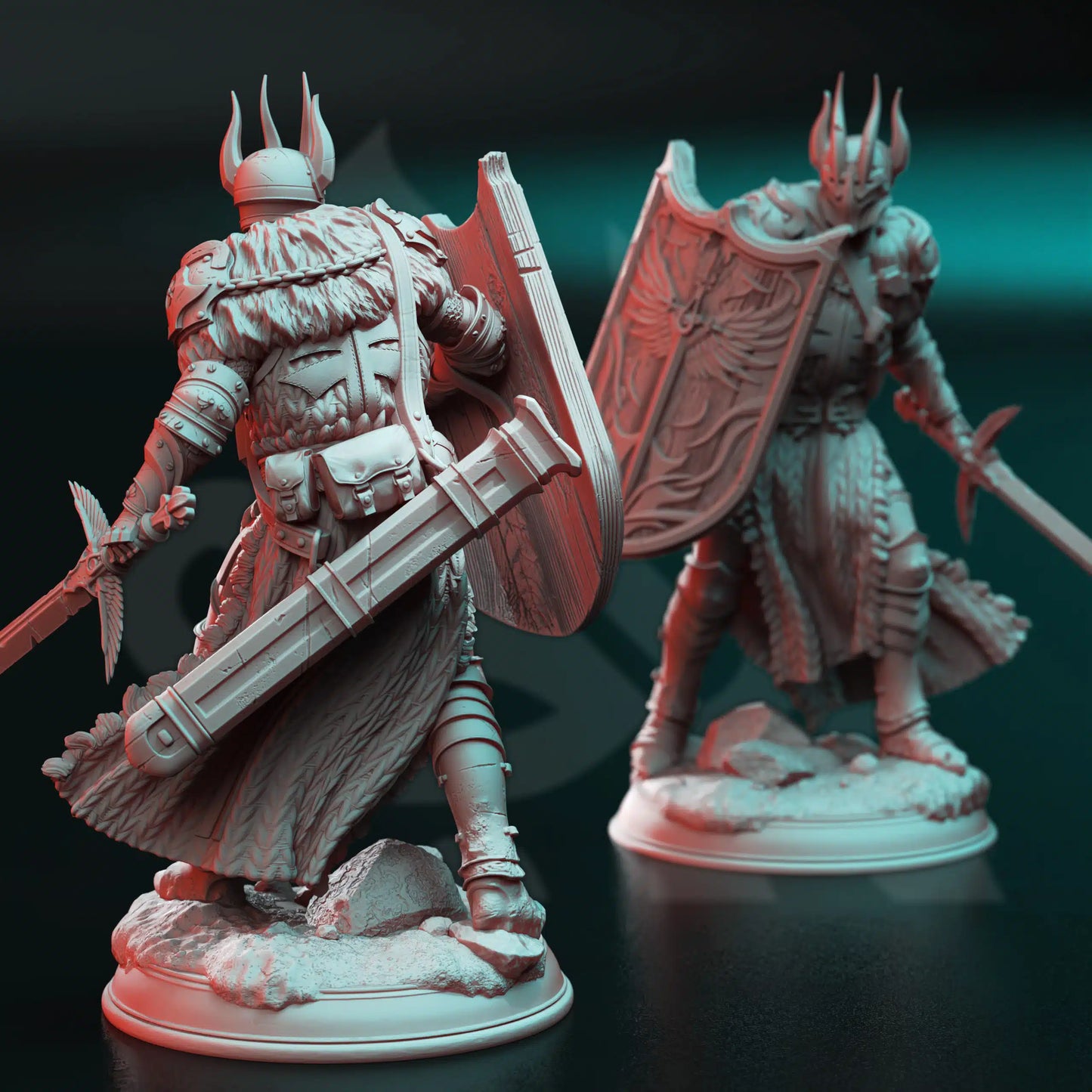 Caedes – Zealous Paladin of Erdrydion - 3D Printed Fighter Miniature