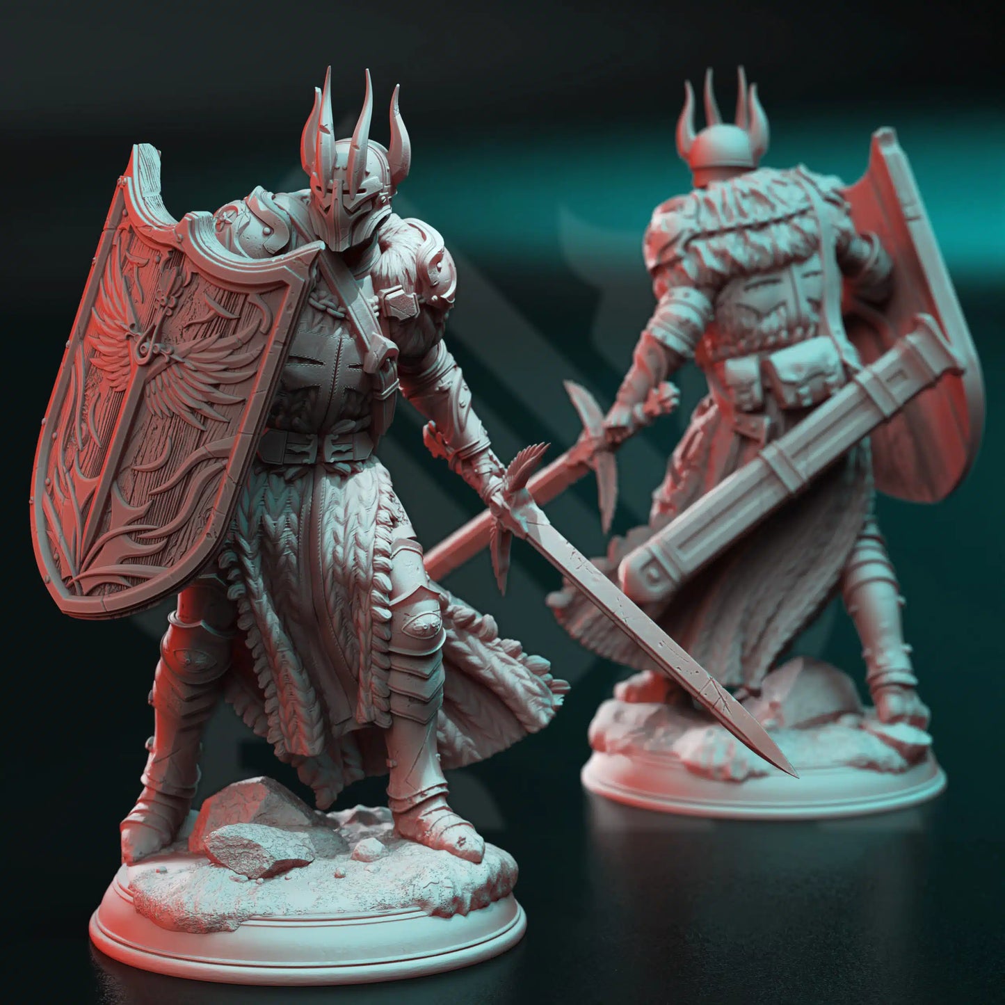 Caedes – Zealous Paladin of Erdrydion - 3D Printed Fighter Miniature