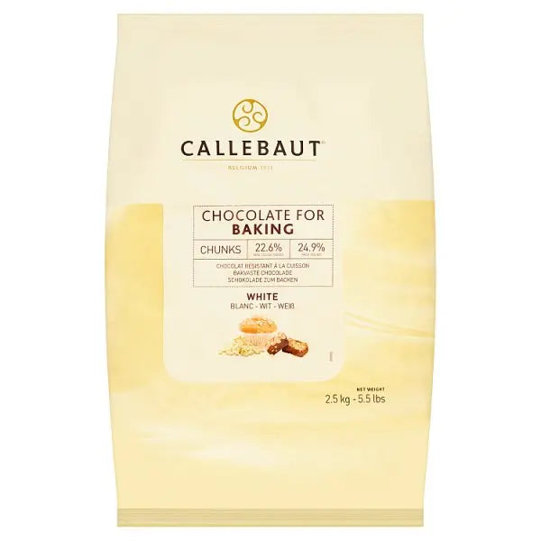 Callebaut Chocolate for Baking Chunks White 2.5kg