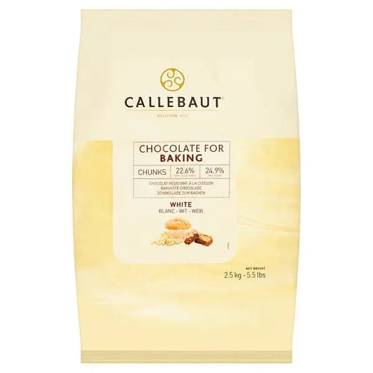Callebaut Chocolate for Baking Chunks White 2.5kg
