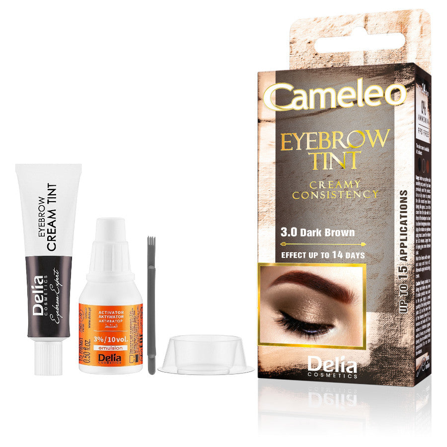 Delia Cameleo Eyebrow Tint Kit - Long-Lasting Professional Definition for At-Home Use