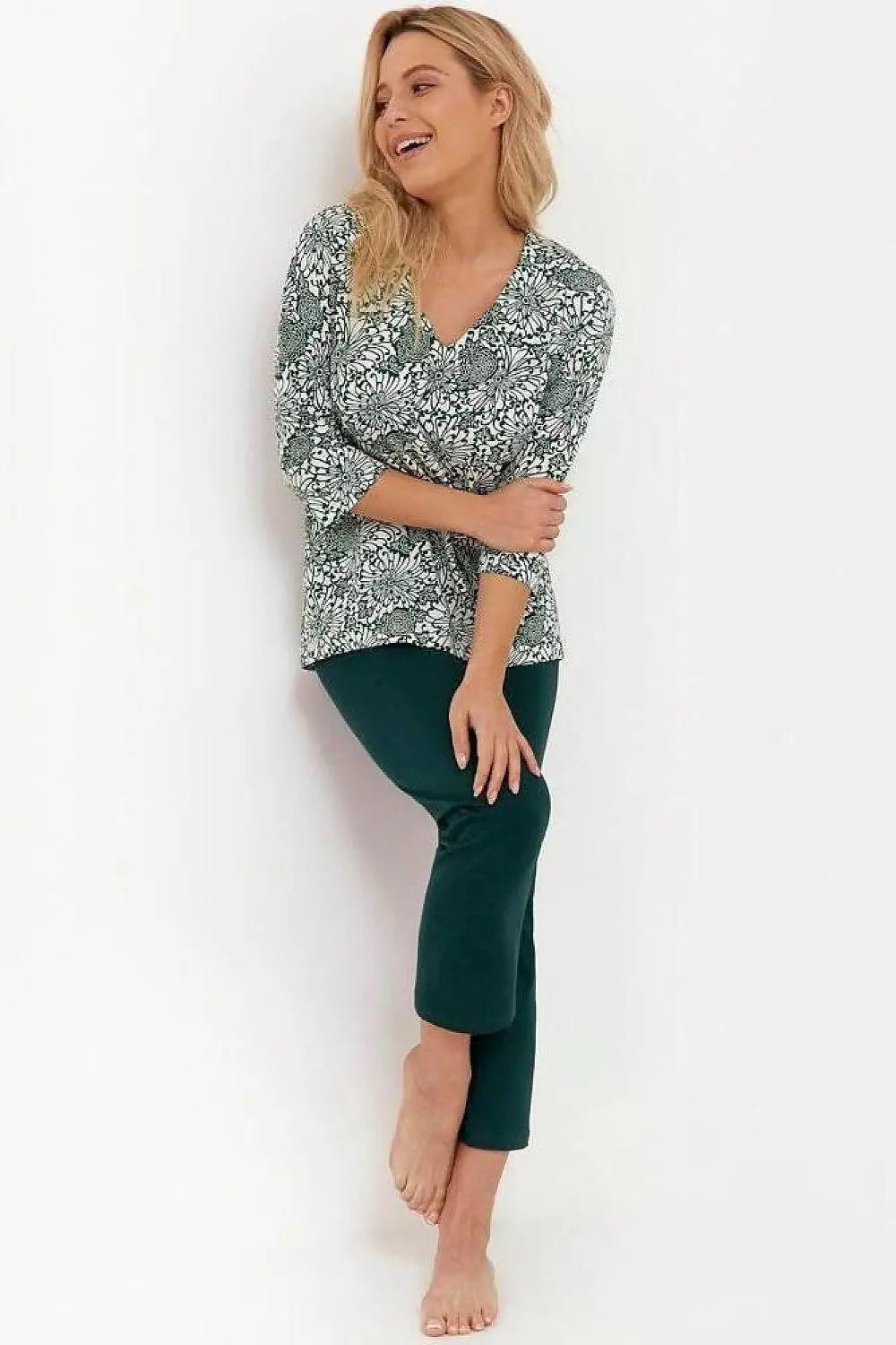 Cana soft-airy fabric pants and blouse womens pajama