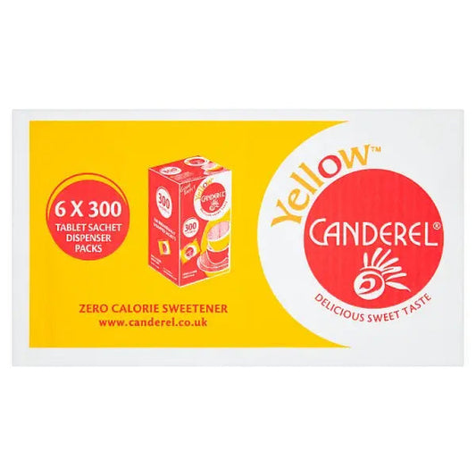 Canderel Yellow Tablet Sachets Dispencer Packs 153g