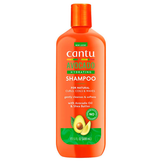 Cantu Avocado Shampoo 13.5 oz / 400 ml - For Hydrated Curly & Coily Hair
