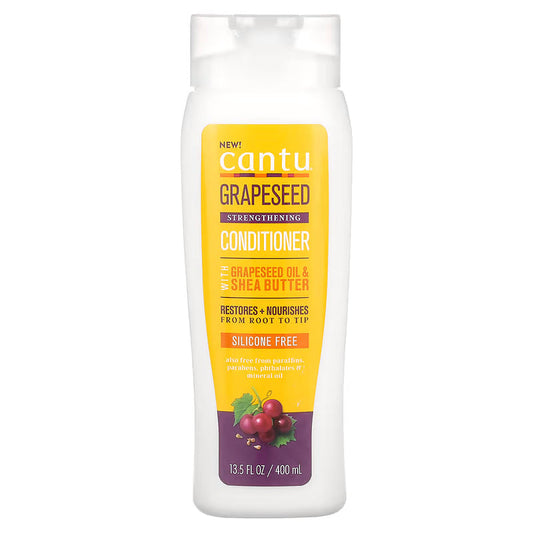 Cantu Grapeseed Conditioner 13.5 oz / 400 ml - For Natural Curls & Strengthening Hair