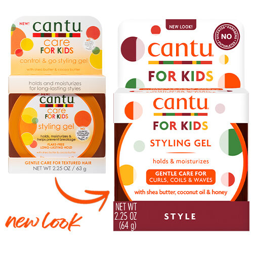 Cantu For Kids Styling Gel 2.5 oz / 64 gm - For Kids' Curls & Styles
