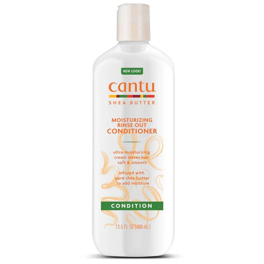 Cantu Moisturizing Rinse Out Conditioner 13.5 oz / 400 ml - For Dry, Damaged & Curly Hair