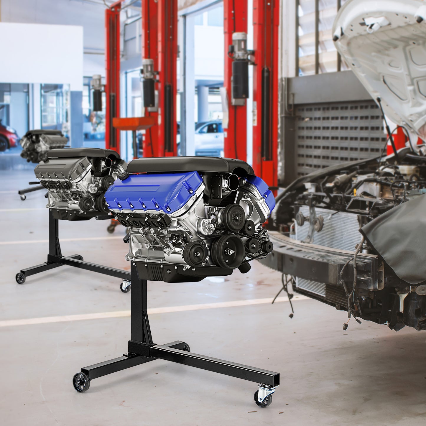 340 Kg/ 680 Kg Capacity Engine Stand with 360 Degree Rotating Head-340 Kg