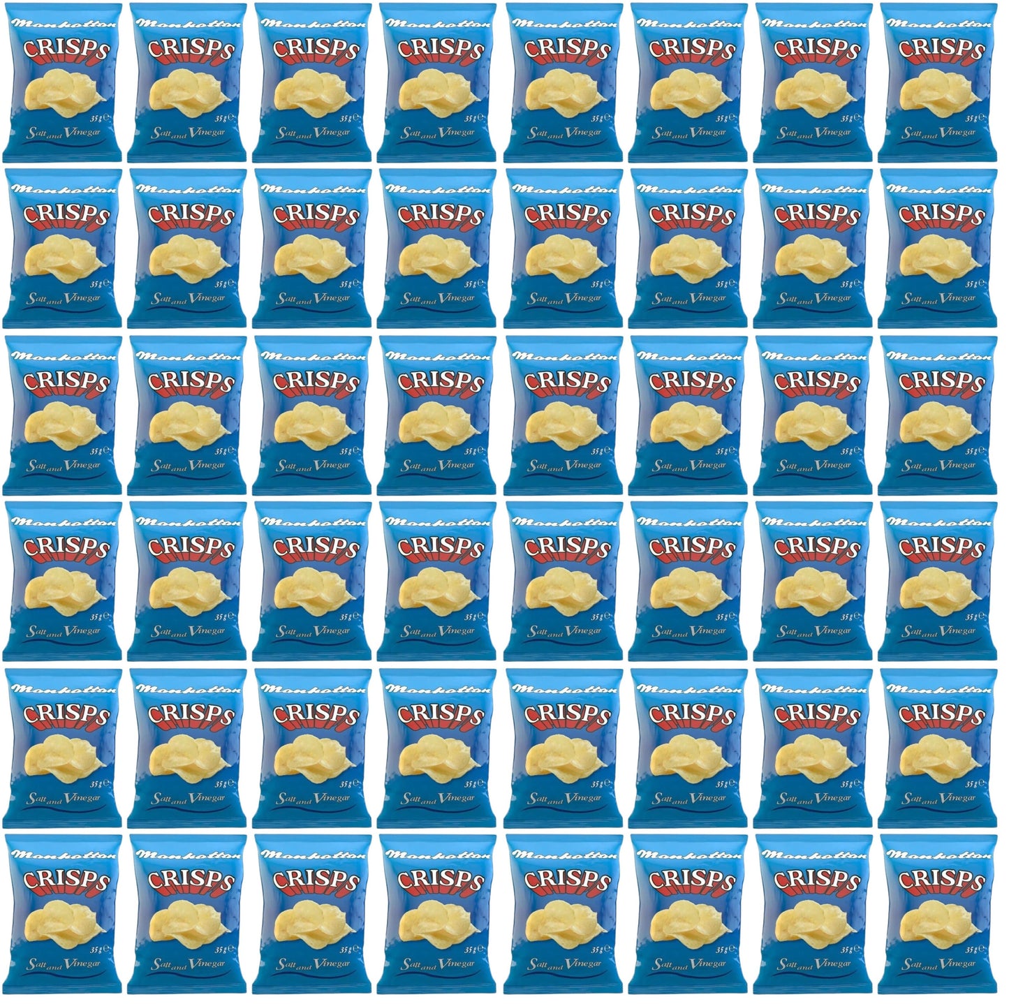 48 x Manhattan Crisps Salt And Vinegar 35G