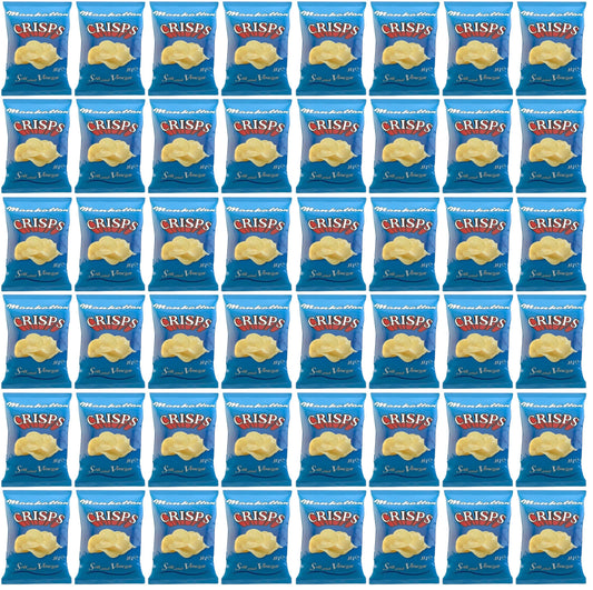 48 x Manhattan Crisps Salt And Vinegar 35G