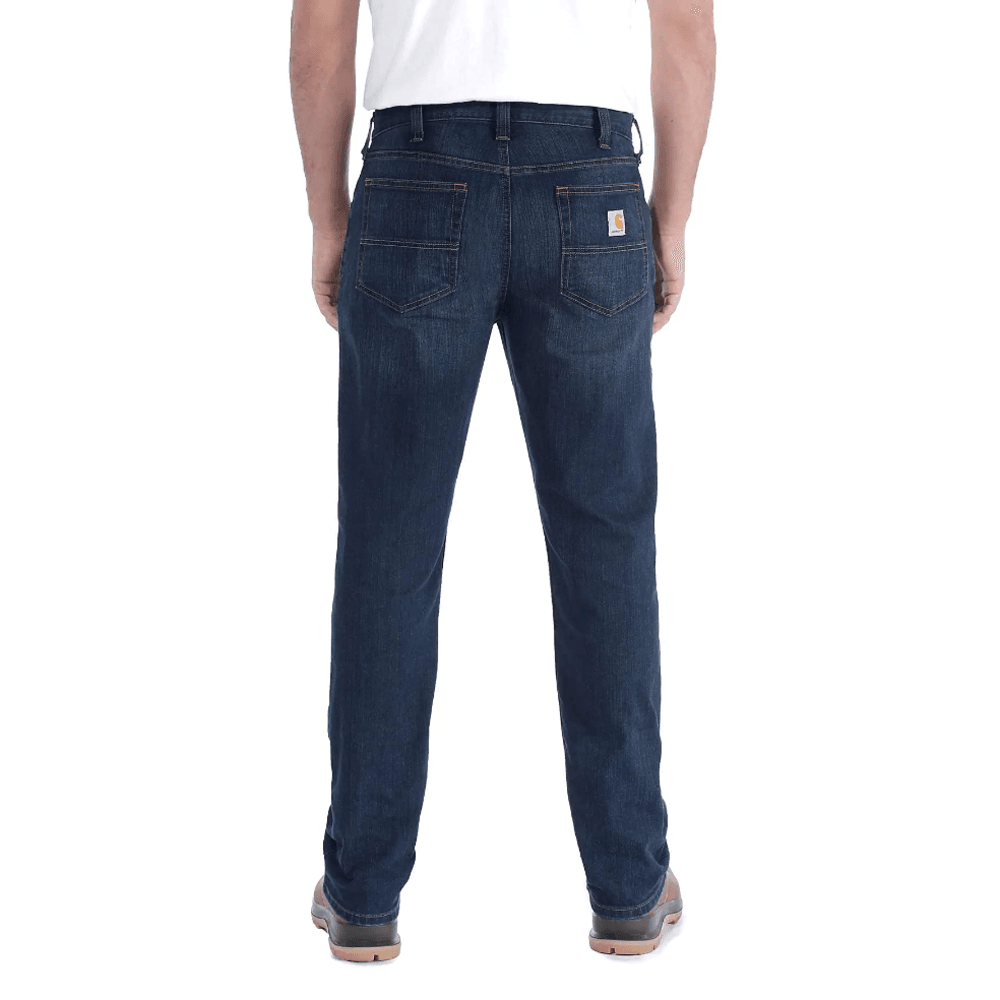Carhartt 102807 Rugged Flex Straight Fit 5 Pocket Tapered Jean Erie, 33" Waist 34" Leg