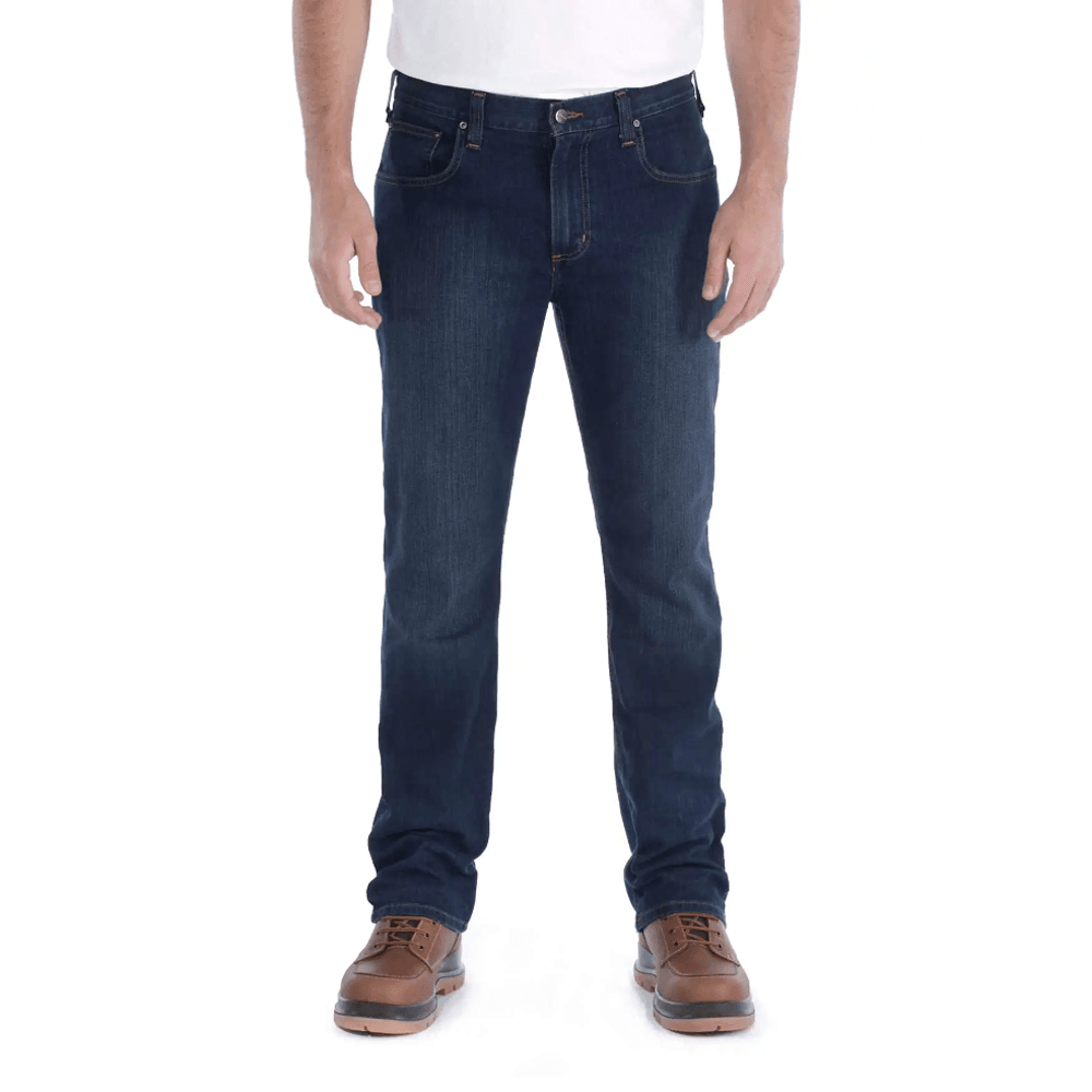 Carhartt 102807 Rugged Flex Straight Fit 5 Pocket Tapered Jean Erie, 33" Waist 34" Leg