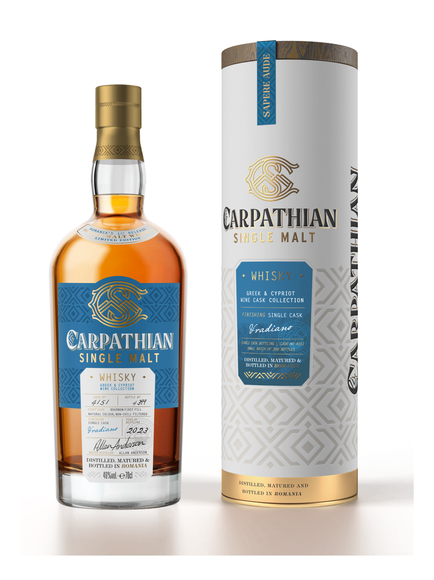 Carpathian Vradiano Single Malt Whisky 700ml 46% ABV