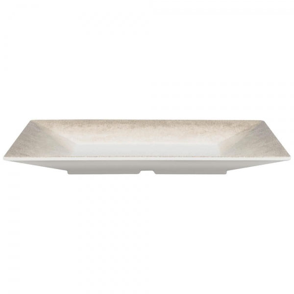 Jazz Square Melamine Plates 200mm (8") with Crackle Finished Border