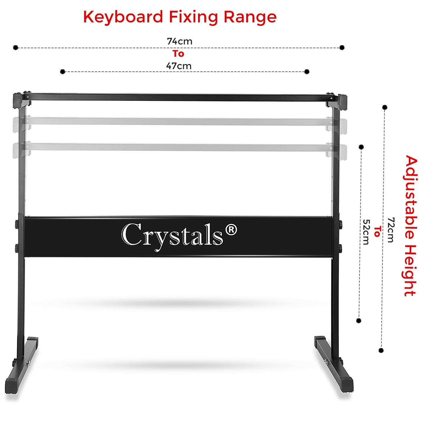 Piano Keyboard Stand Height Adjustable