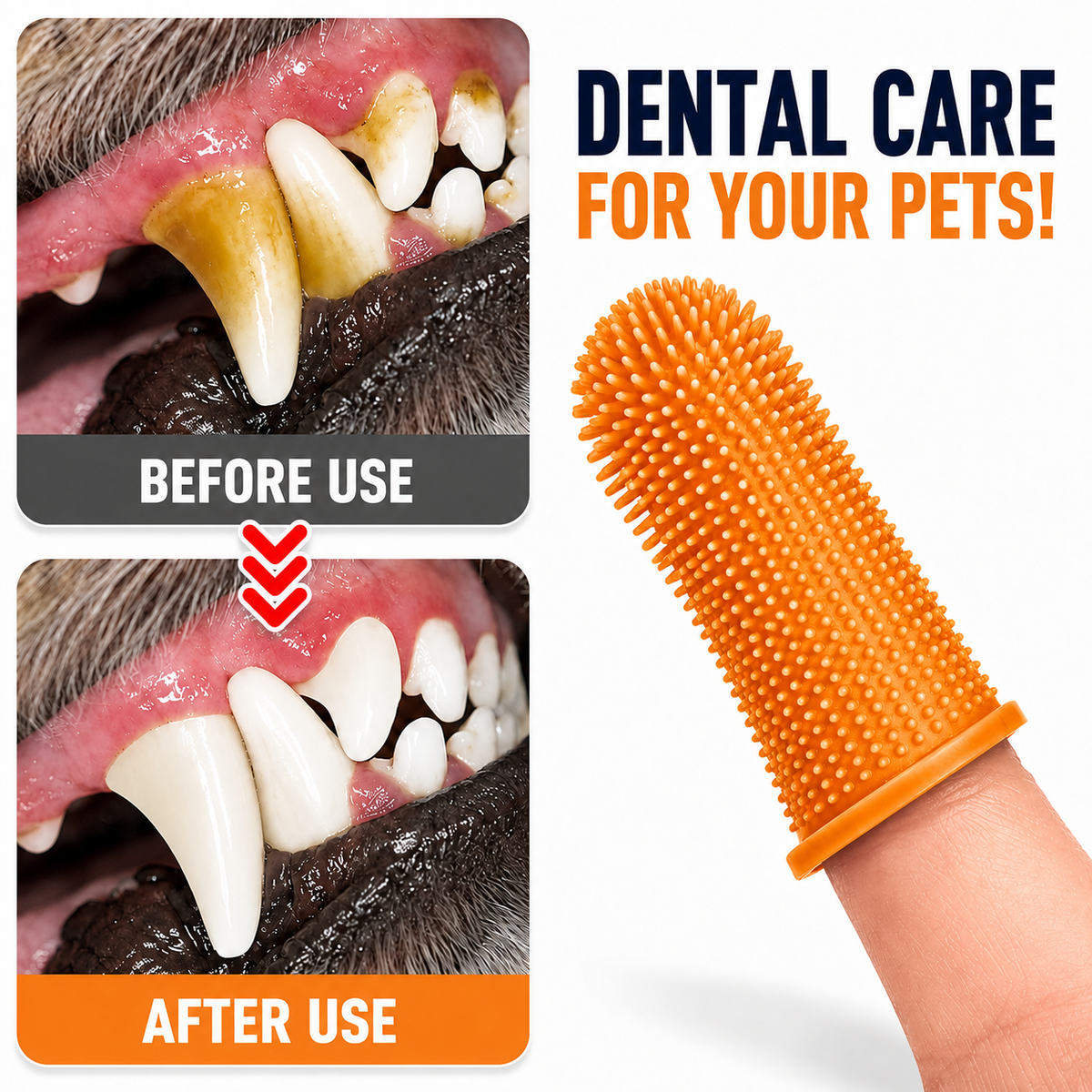 Soft Silicone Pet Finger Toothbrush Dog Cat Teeth Cleaner Gum Care UK