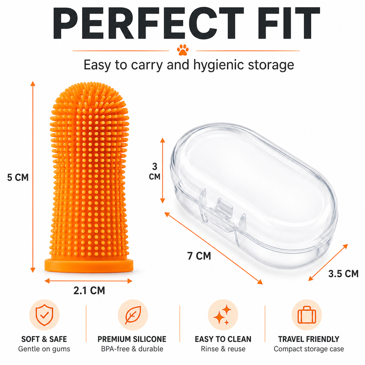 Soft Silicone Pet Finger Toothbrush Dog Cat Teeth Cleaner Gum Care UK