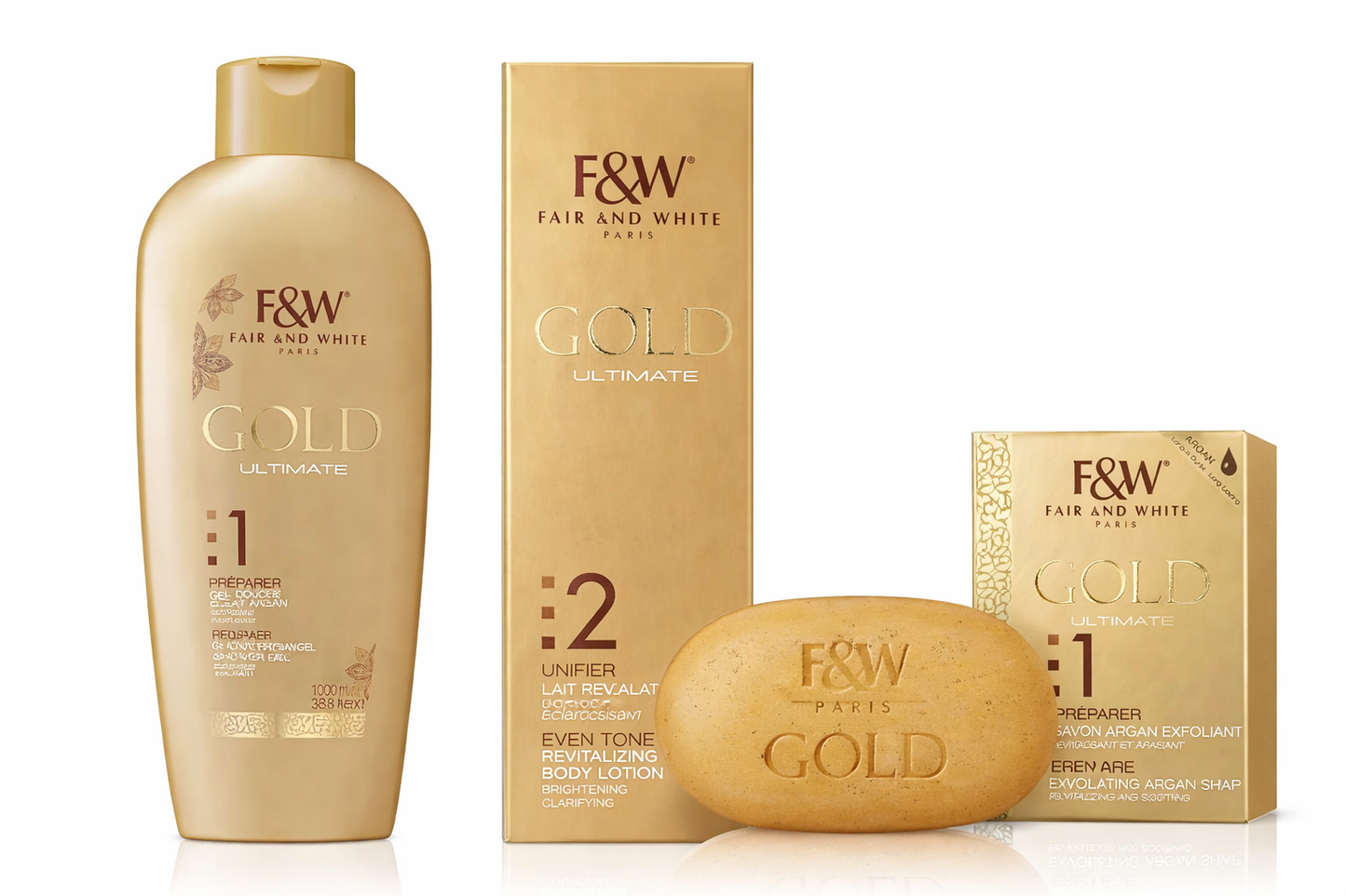 Fair & White Gold Argan Radiance Trio Set
