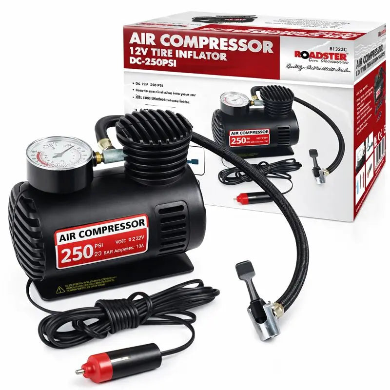 Car Air Compressor Pump Compact 300psi Tyre Inflator Bicycle Ball Bike Van 12v