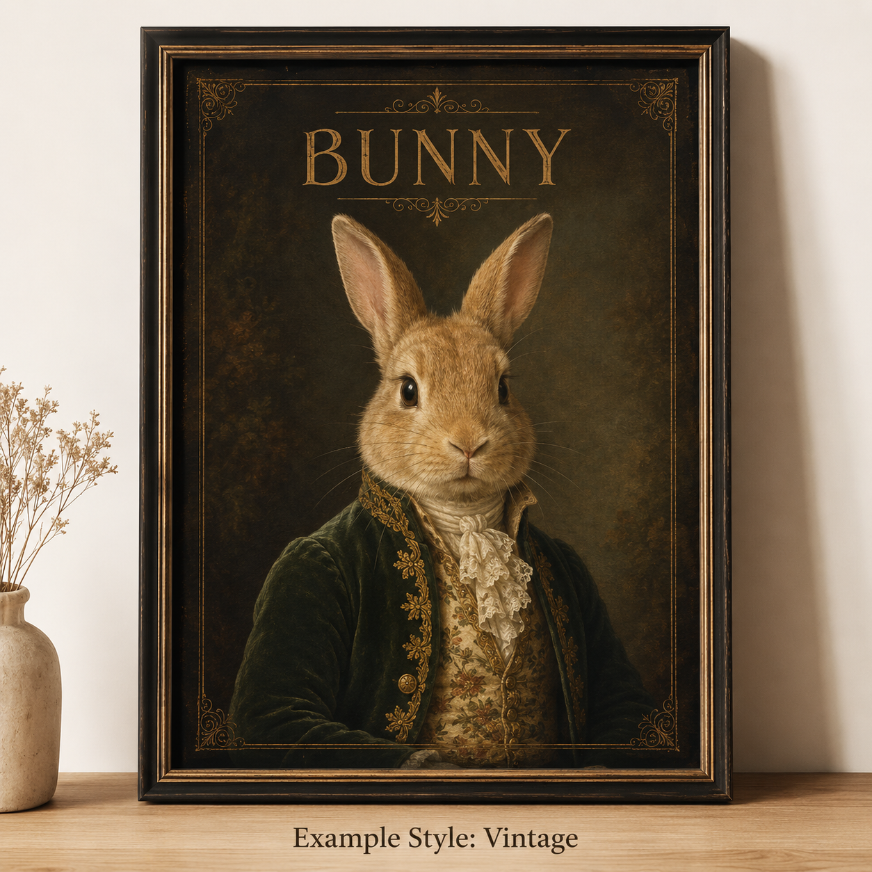 Personalised Pet Portrait Poster – Cartoon, Graffiti or Vintage