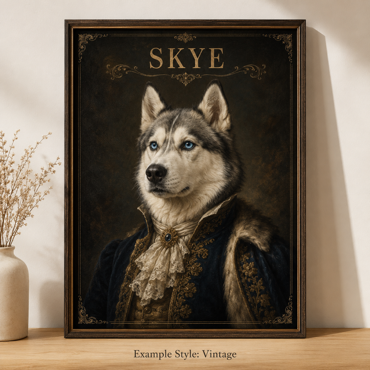 Personalised Pet Portrait Poster – Cartoon, Graffiti or Vintage