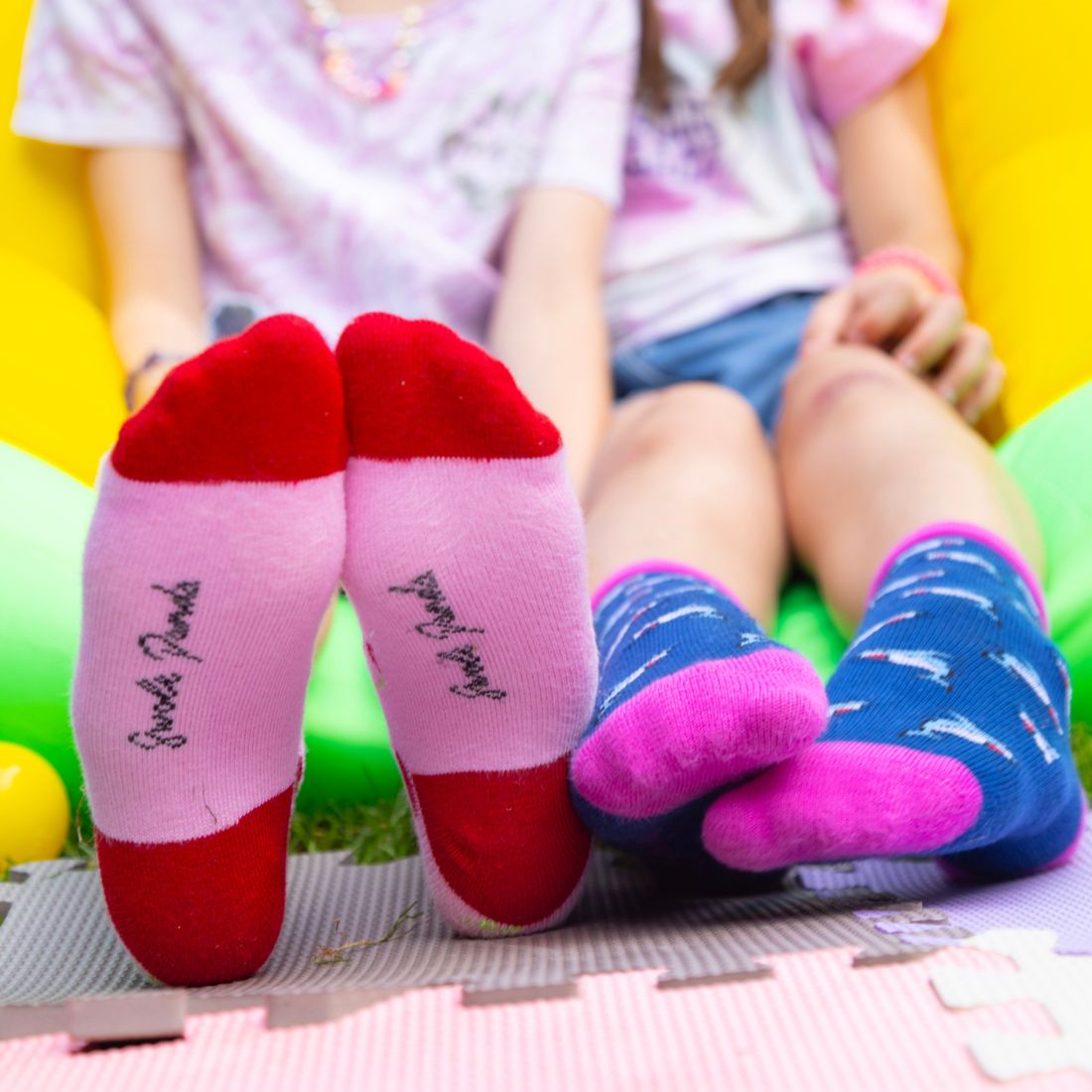 Children's Blue Stripe Bamboo Socks