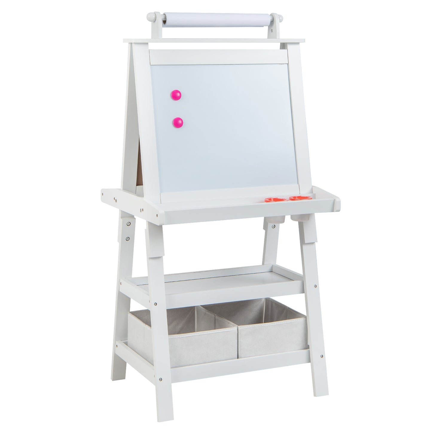 Children's Double-Sided Art Easel with Paper Roll-Blue