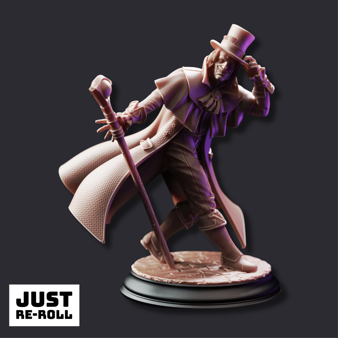 Cobalt Fairfax Professor of Transmutation - 3D Printed Bard Miniature