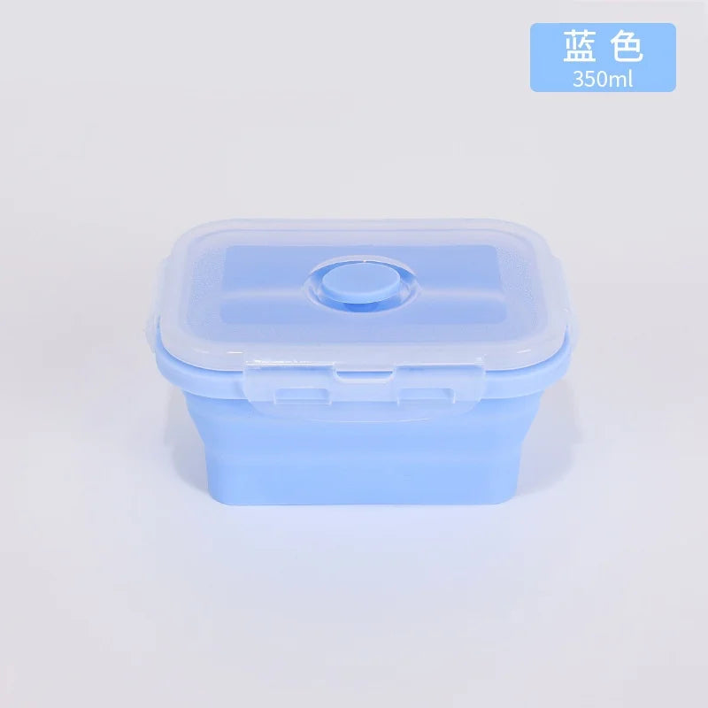 Collapsible Silicone Food Storage Containers with Lids & Vents - Kitchen Meal Prep Container Set