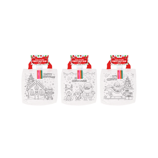 Colour Your Own Christmas Bag