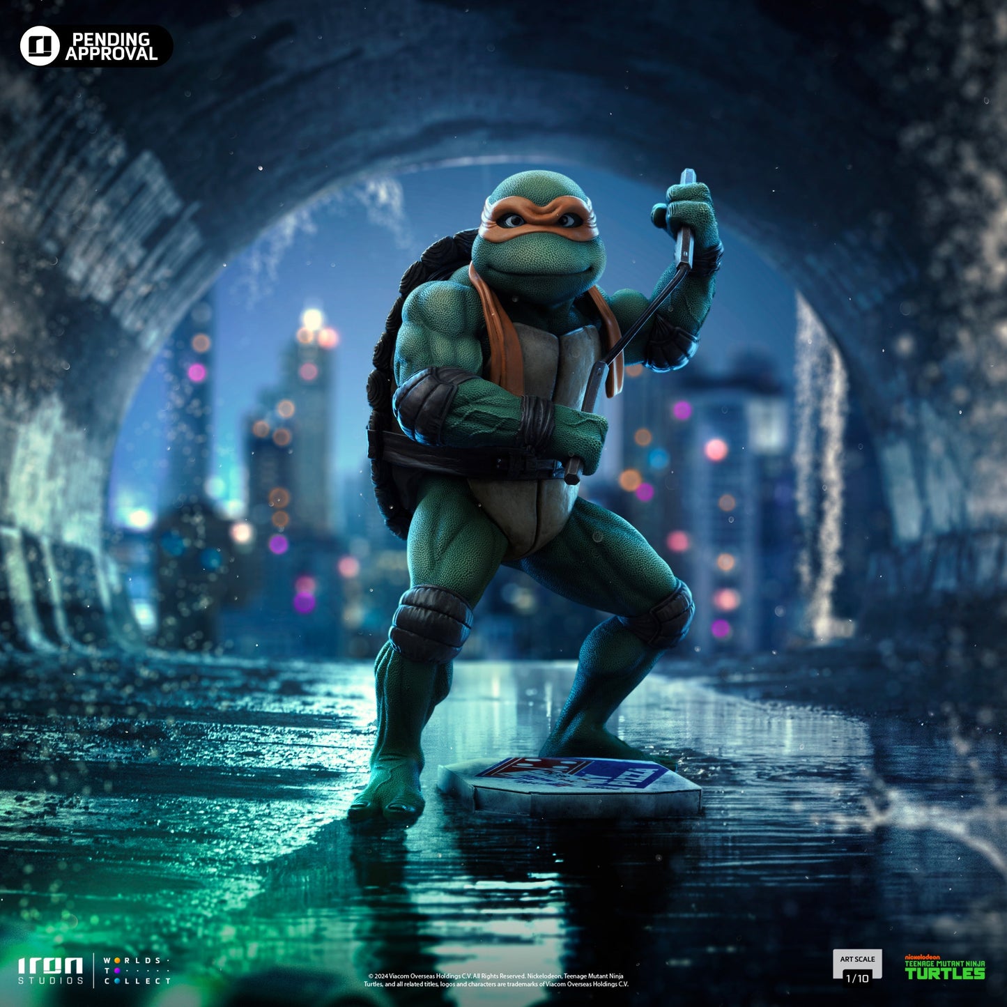 Statue Michelangelo - TMNT Movie - Art Scale 1/10 - Iron Studios