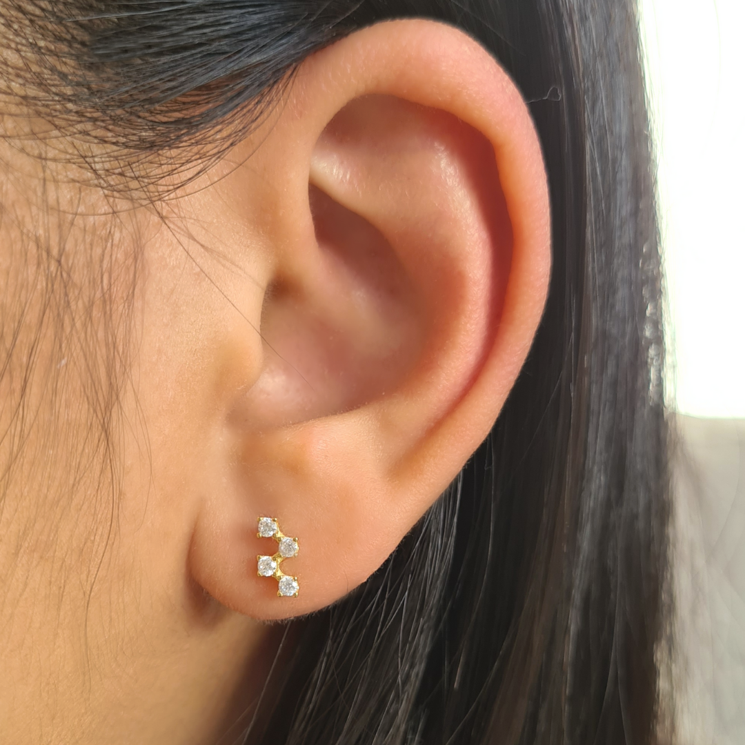 Constellation Earrings in Gold