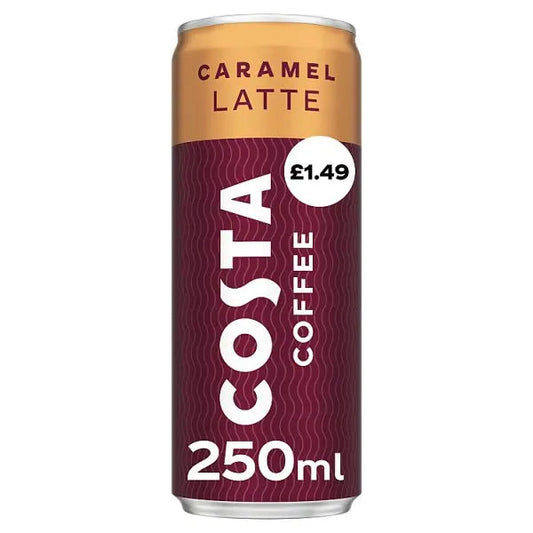 Costa Coffee Caramel Latte Iced Coffee 250ml (Case of 12)
