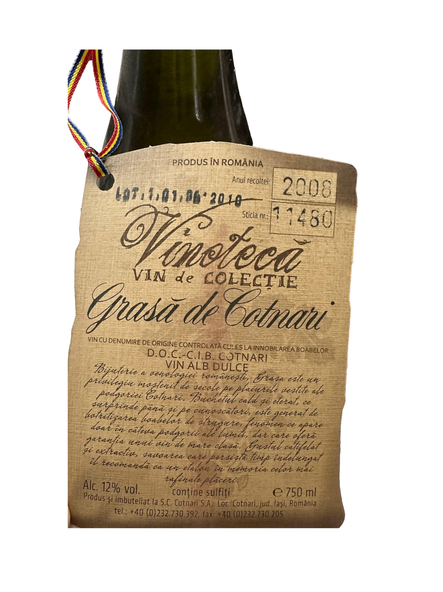 Cotnari Grasa de Cotnari 2008 Vintage Collection White Wine in a gift box