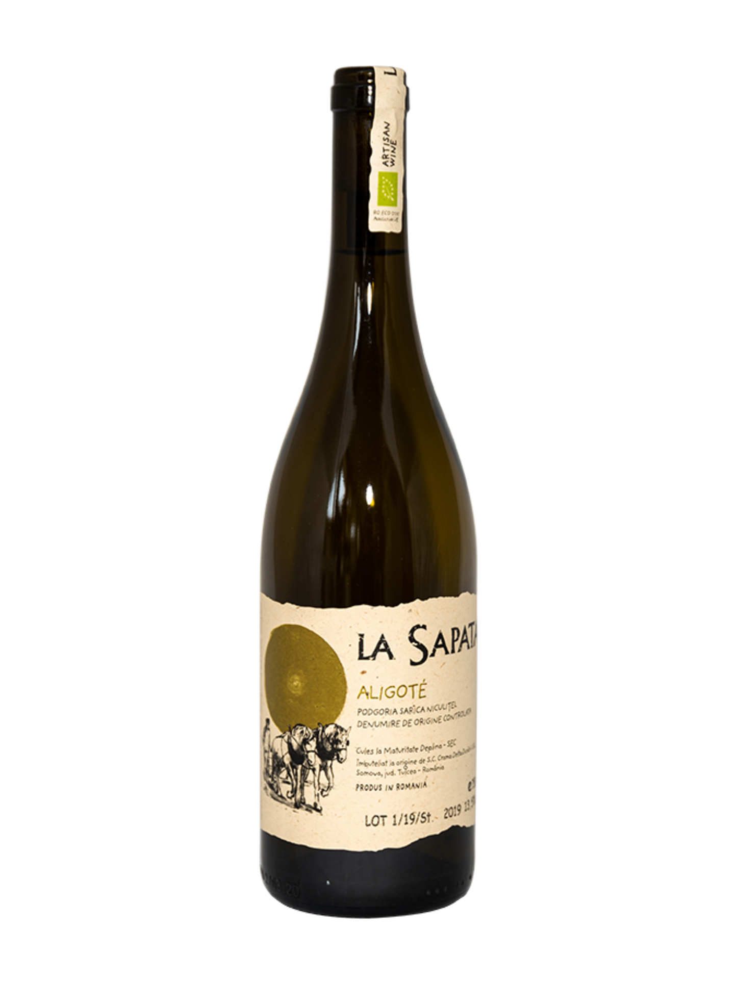 Crama Delta Dunarii La Sapata Aligote Artisanal Organic White Wine