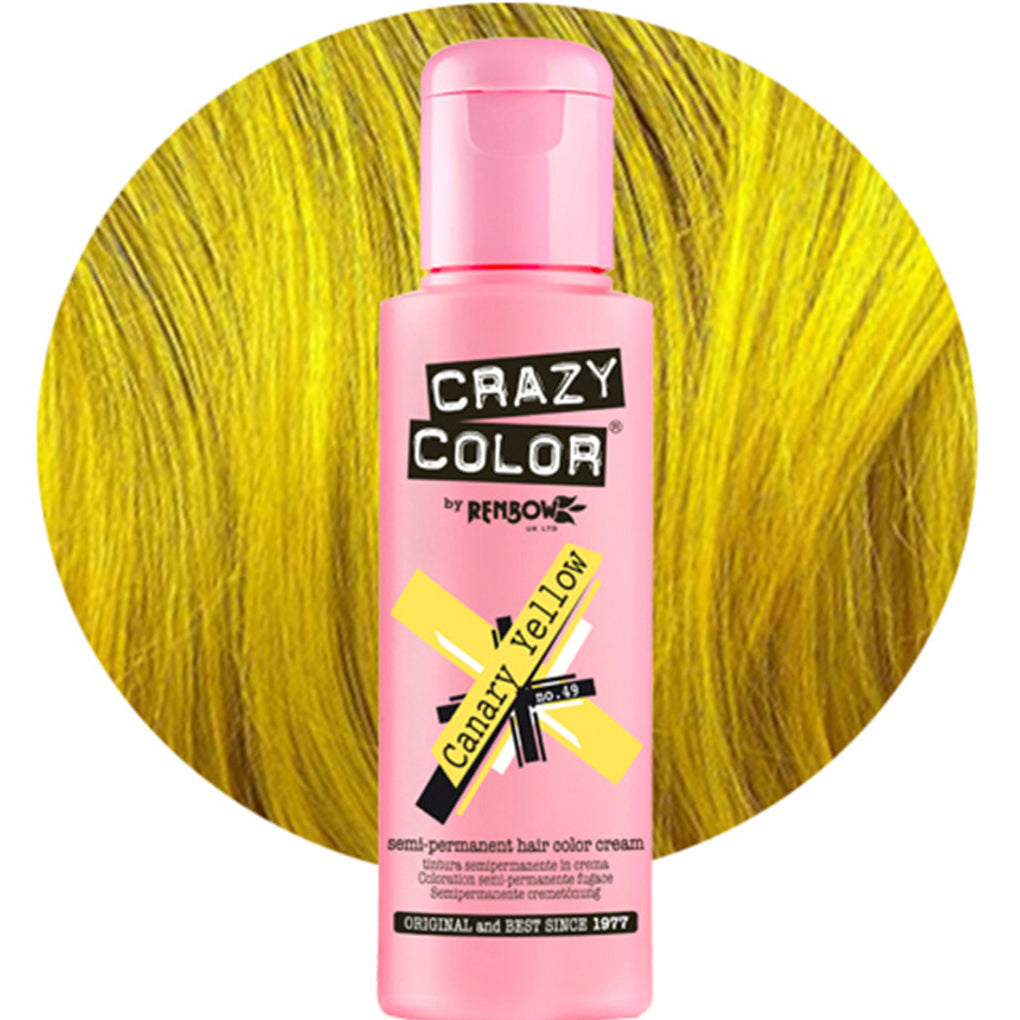 Crazy Color Semi Permanent Hair Color Cream – Vibrant, Expressive Colour for Bold Hair Enthusiasts 100ml