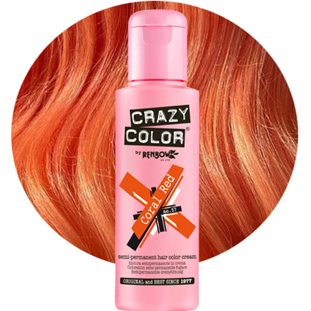 Crazy Color Semi Permanent Hair Color Cream – Vibrant, Expressive Colour for Bold Hair Enthusiasts 100ml