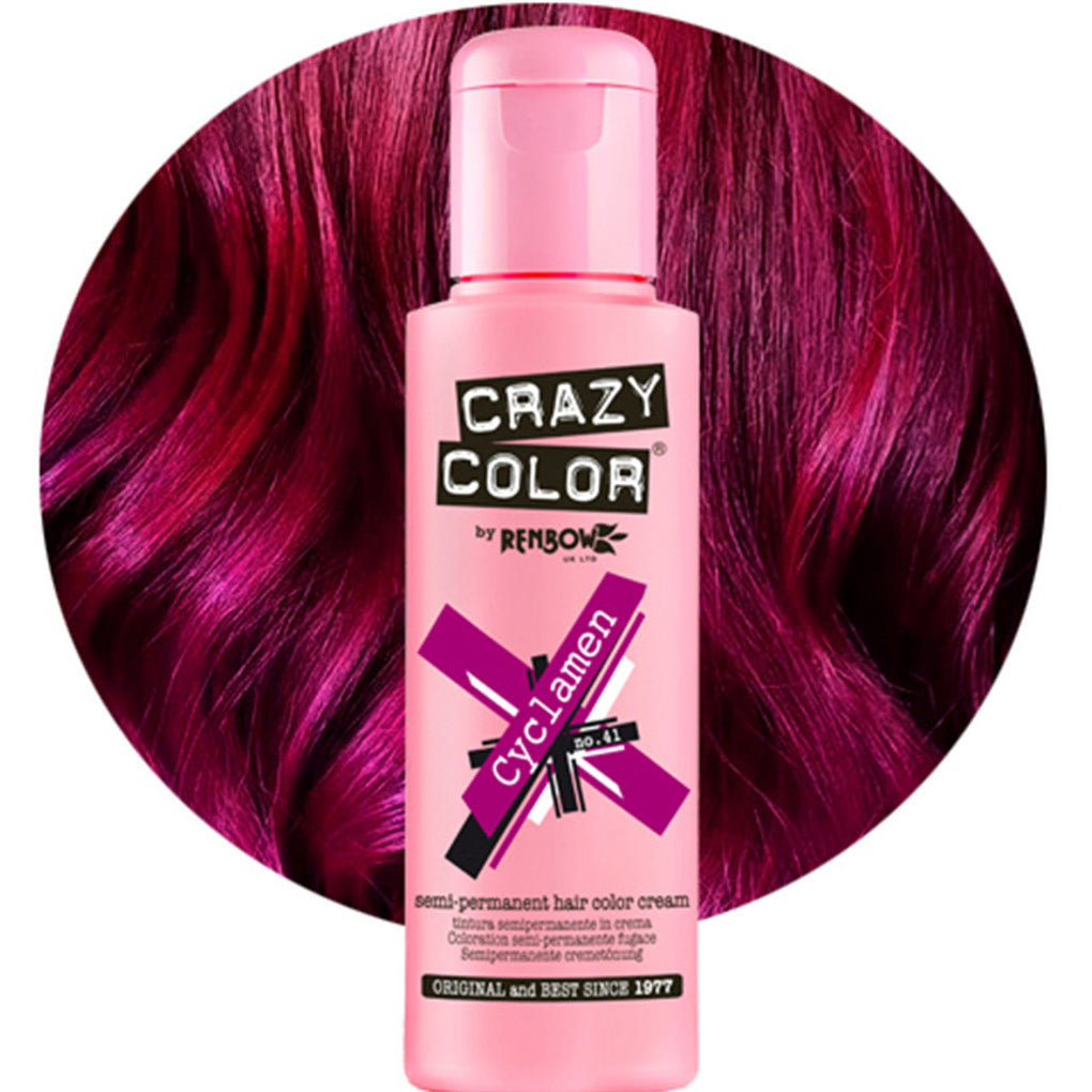Crazy Color Semi Permanent Hair Color Cream – Vibrant, Expressive Colour for Bold Hair Enthusiasts 100ml