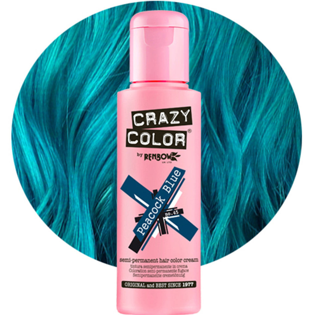Crazy Color Semi Permanent Hair Color Cream – Vibrant, Expressive Colour for Bold Hair Enthusiasts 100ml