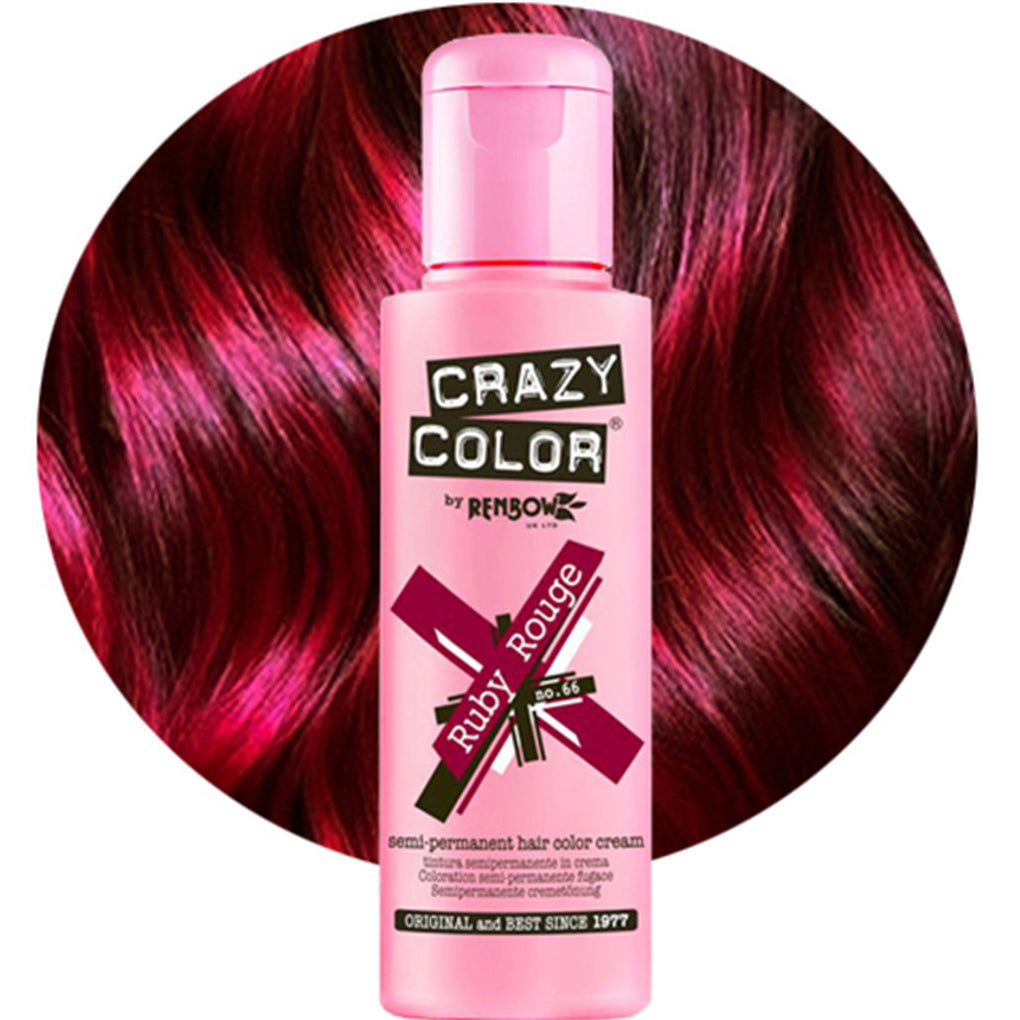 Crazy Color Semi Permanent Hair Color Cream – Vibrant, Expressive Colour for Bold Hair Enthusiasts 100ml