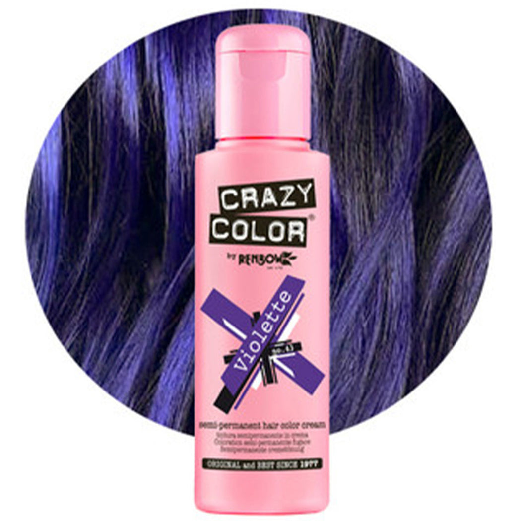Crazy Color Semi Permanent Hair Color Cream – Vibrant, Expressive Colour for Bold Hair Enthusiasts 100ml