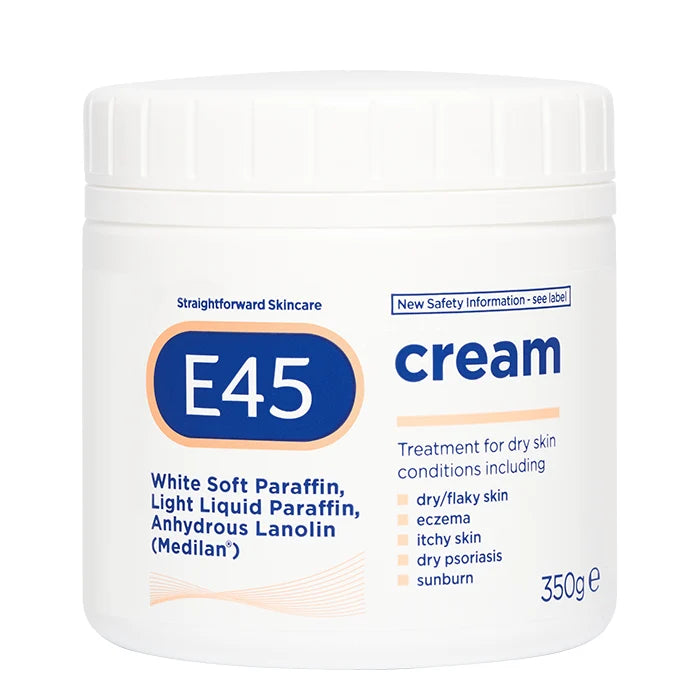 E45 Cream Intense Dry & Sensitive Skin Relief for Adults & Children 350 g/12.35 oz