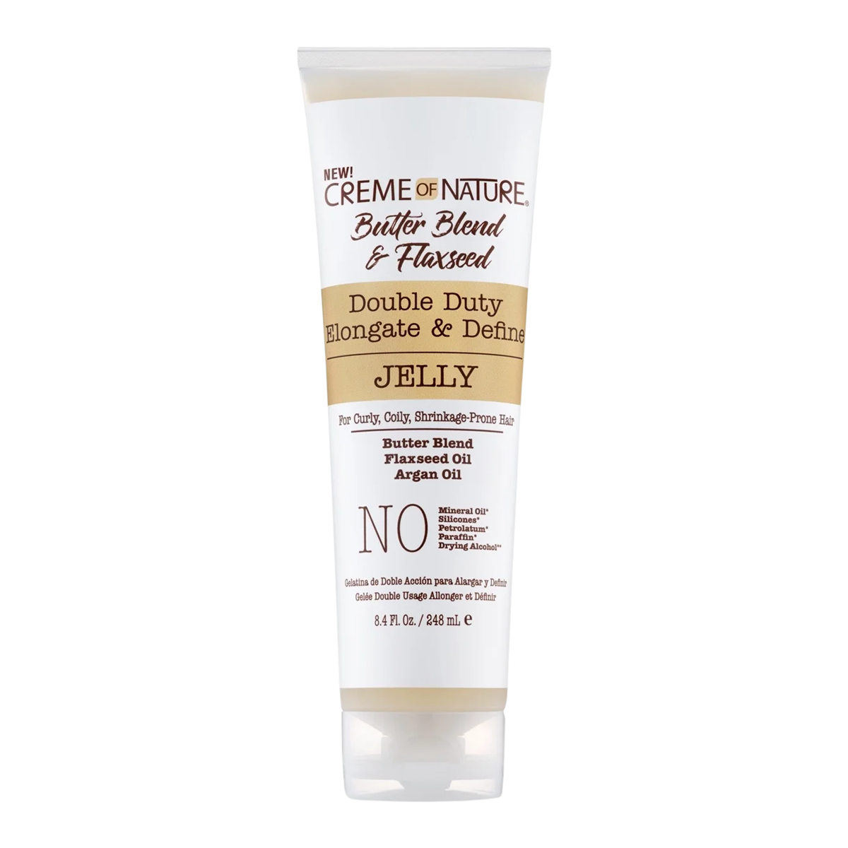 Creme of Nature Double Duty Elongate & Define Jelly 8.5 oz / 248 ml - For Elongated, Defined Curls & Frizz Control